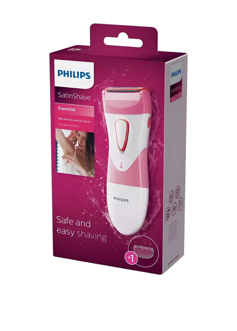 Depiladora Philips Satinshave Hp6306 Rosa Incluye Pilas Aa