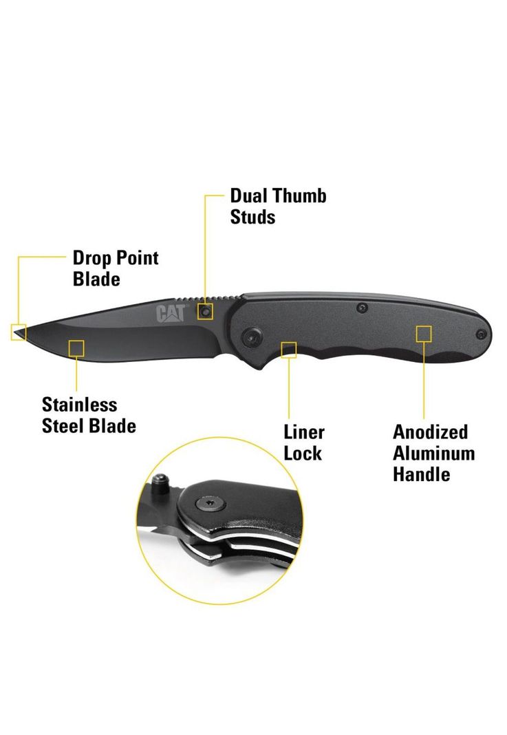 CUCHILLO NAVAJA PLEGABLE CAT 980016 PUNTA CURVA-6