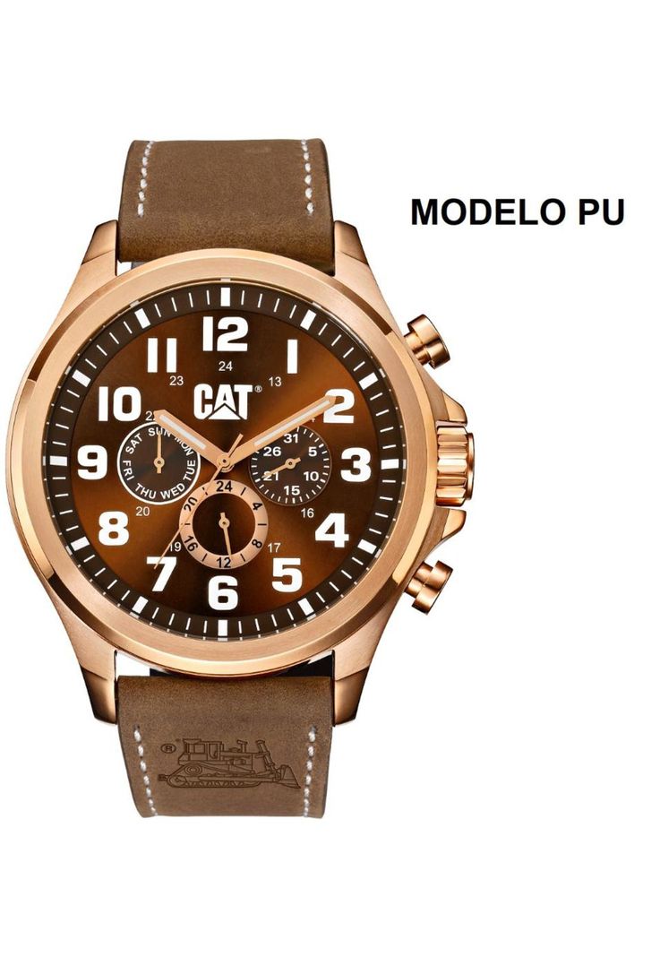 CORREA PULSERA CAT HOMBRE PU-35 Marron-2