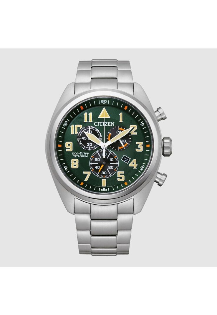 Reloj Citizen Hombre AT2480-81X Super Titanio Cronografo Eco-Drive-0