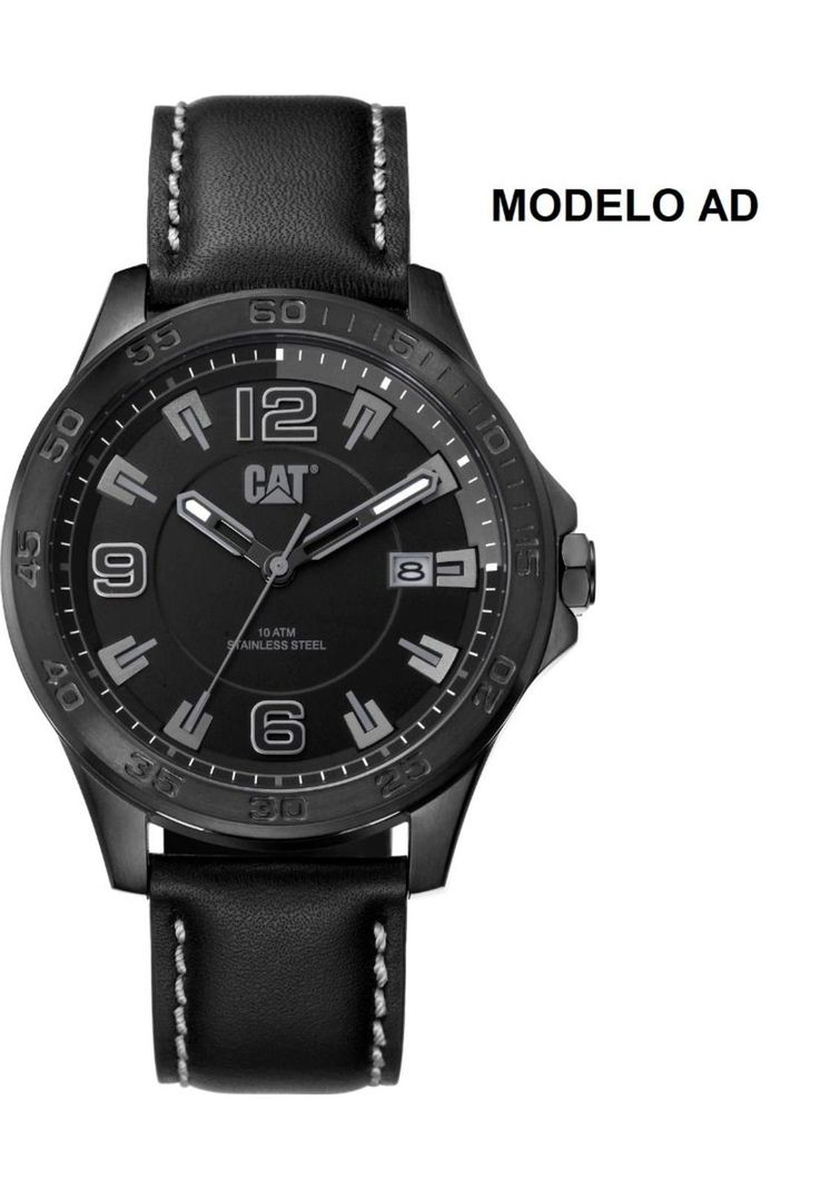 CORREA PULSERA CAT HOMBRE AD NEGRO-GRIS-2