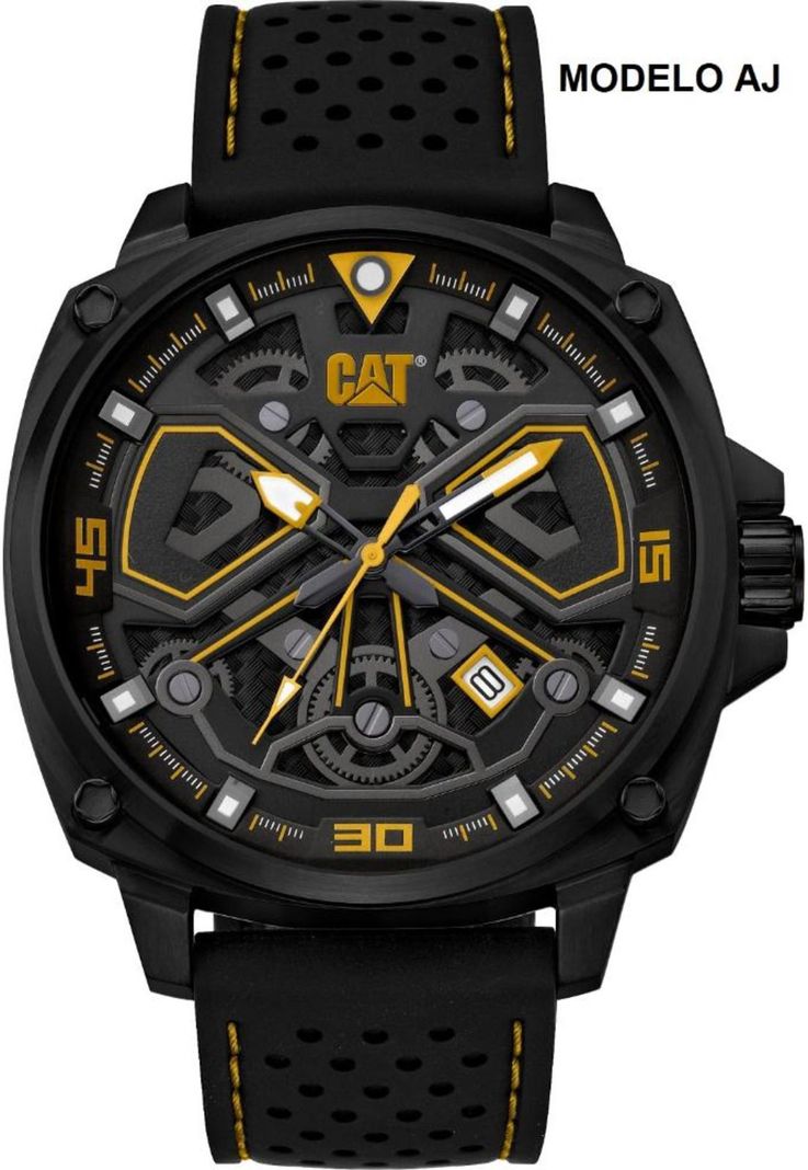 CORREA PULSERA CAT HOMBRE AJ-21 Negro-2
