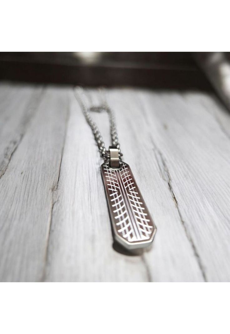 Cadena de Hombre Cat J001N00122 Plateado-2