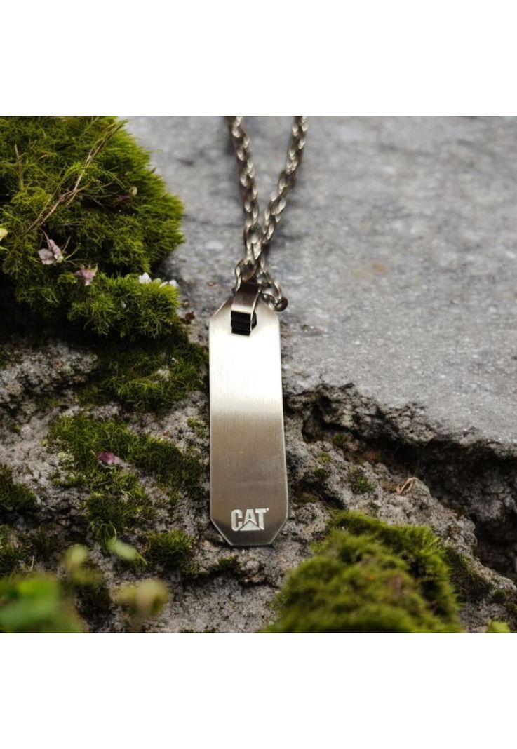 Cadena de Hombre Cat J001N00122 Plateado-3