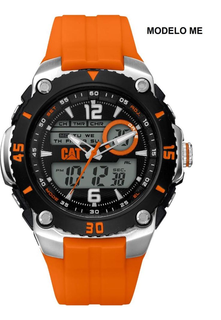 CORREA PULSERA CAT HOMBRE ME-29 Naranja-2