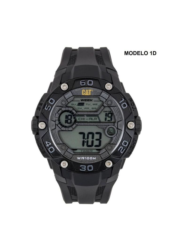 CORREA PULSERA CAT HOMBRE 1D-21 Negro-2