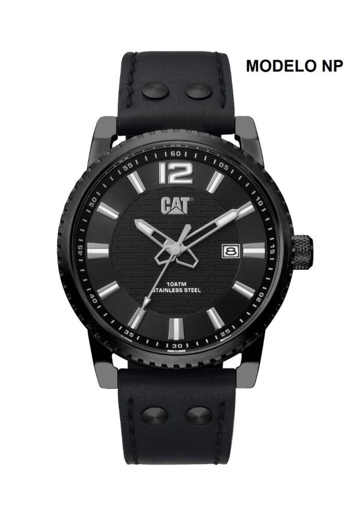 CORREA PULSERA CAT HOMBRE NP-34 Negro-2