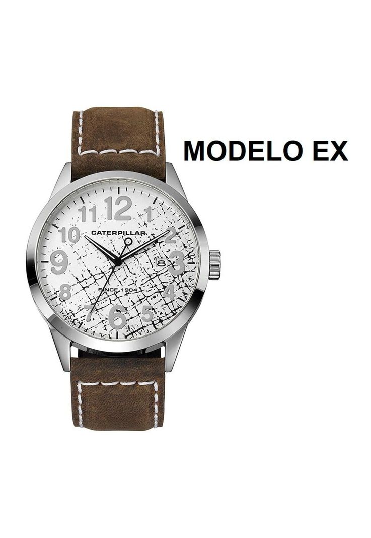CORREA PULSERA CAT HOMBRE EX MARRÓN OSCURO-2