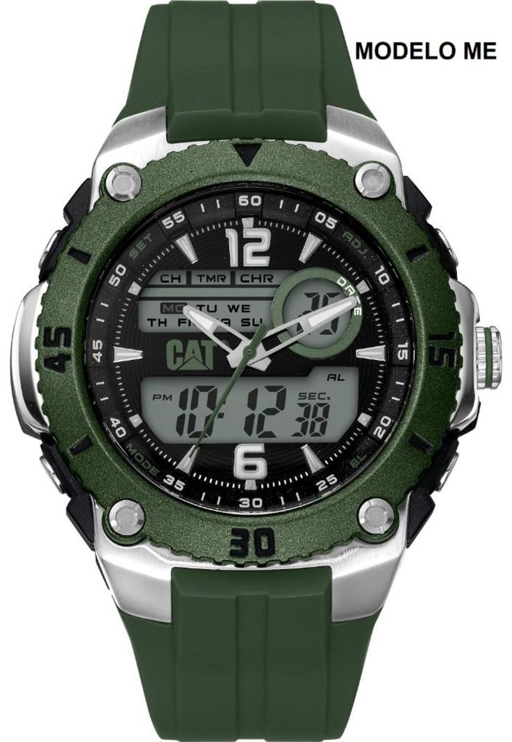 CORREA PULSERA CAT HOMBRE ME-23 Verde-2