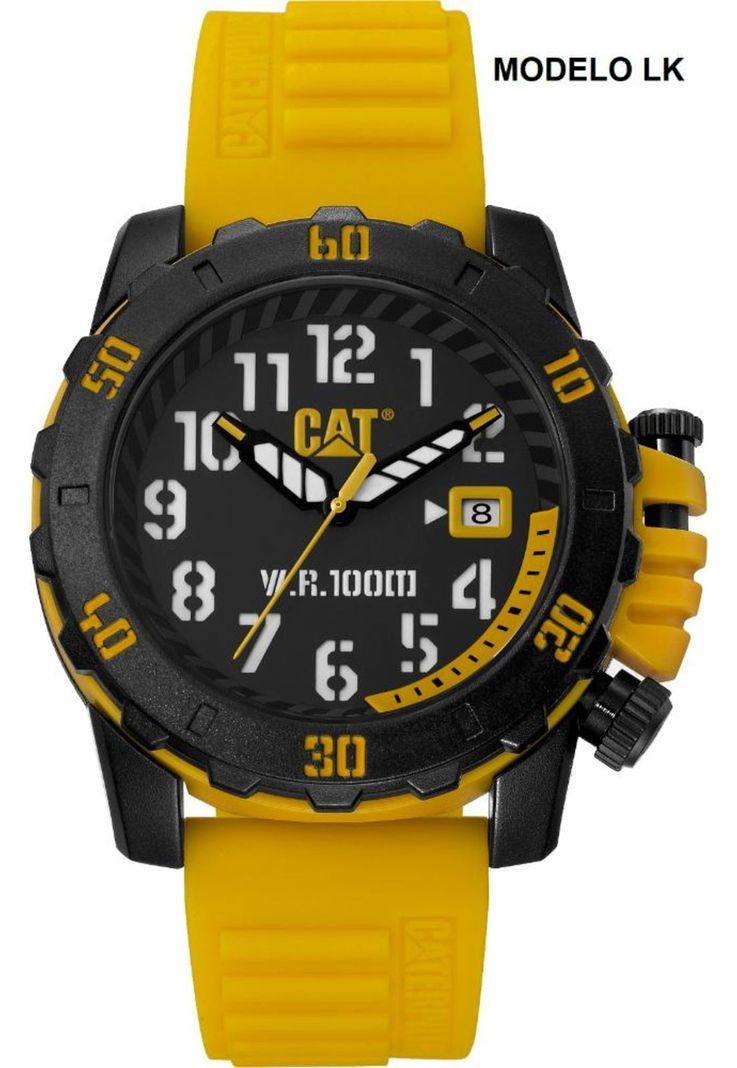 CORREA PULSERA CAT HOMBRE LK-27 Amarillo-2