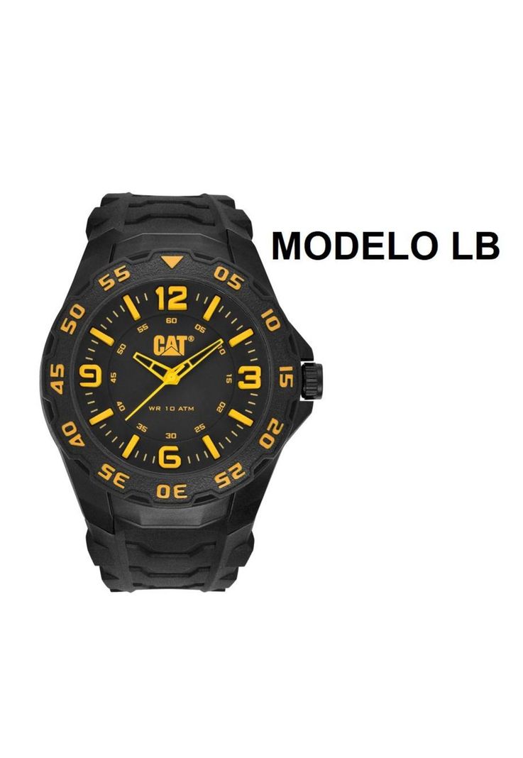 CORREA PULSERA CAT HOMBRE LB-21 Negro-2
