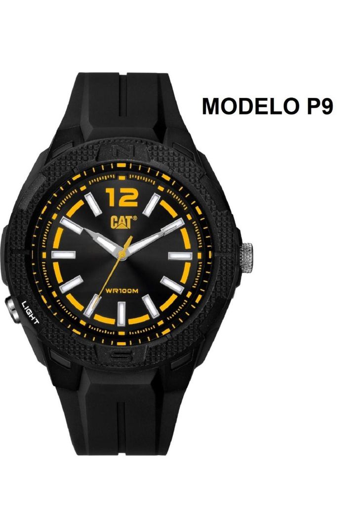 CORREA PULSERA CAT HOMBRE P9-21 Negro-2