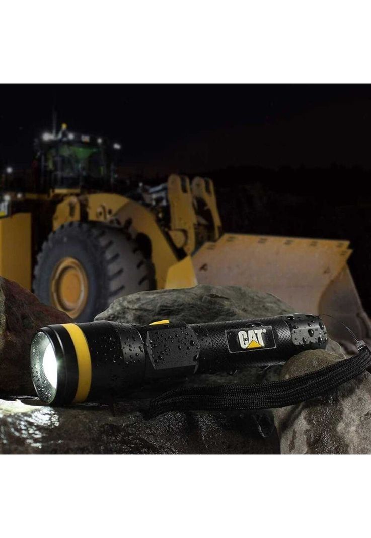 LINTERNA LED TACTICA ENFOQUE REGULABLE CAT CT2500 LUMENES 300-2