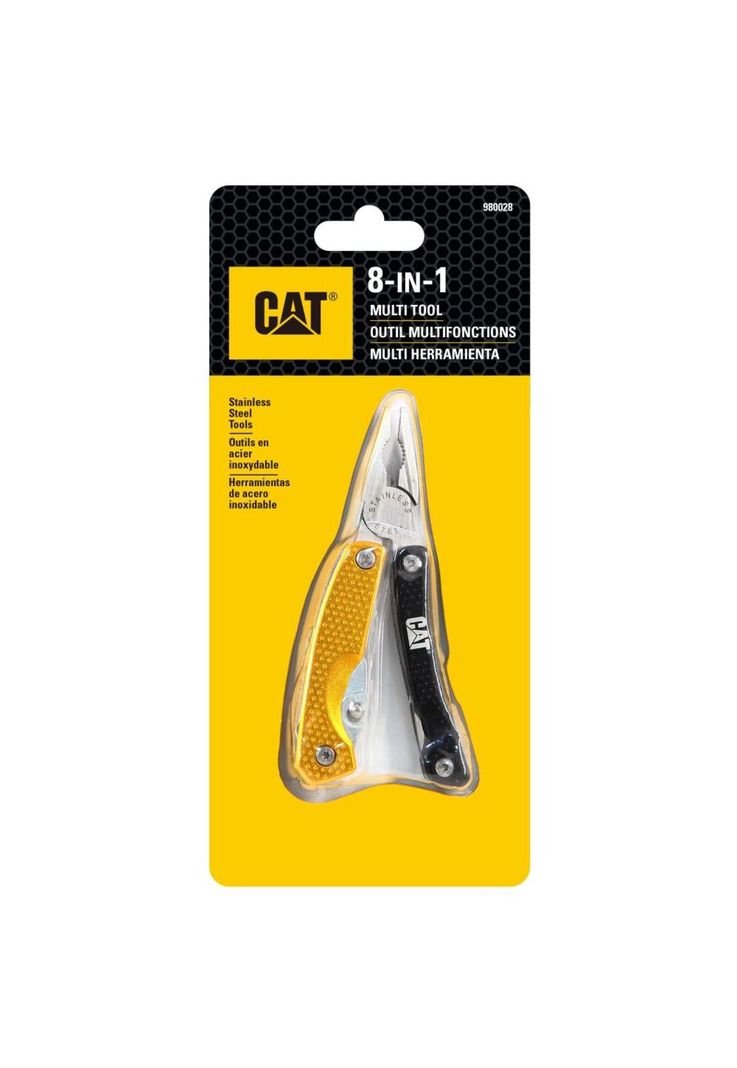 MULTIHERRAMIENTA CAT 8 EN 1 980028 MULTITOOLS Amarillo