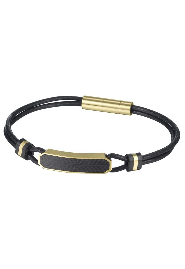 Pulsera de Hombre Cat J001B10119 Dorado-Negro