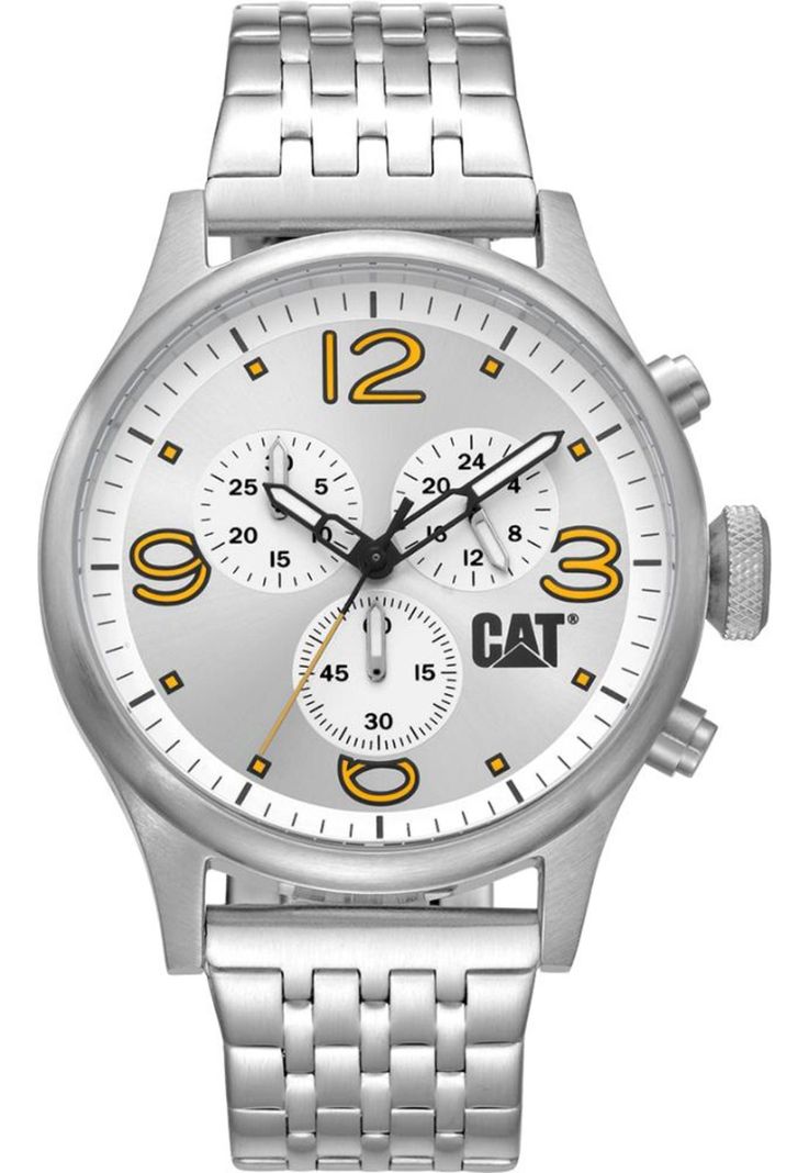 Reloj Cat Hombre QB-143-11-237 Diam Chrono Plata