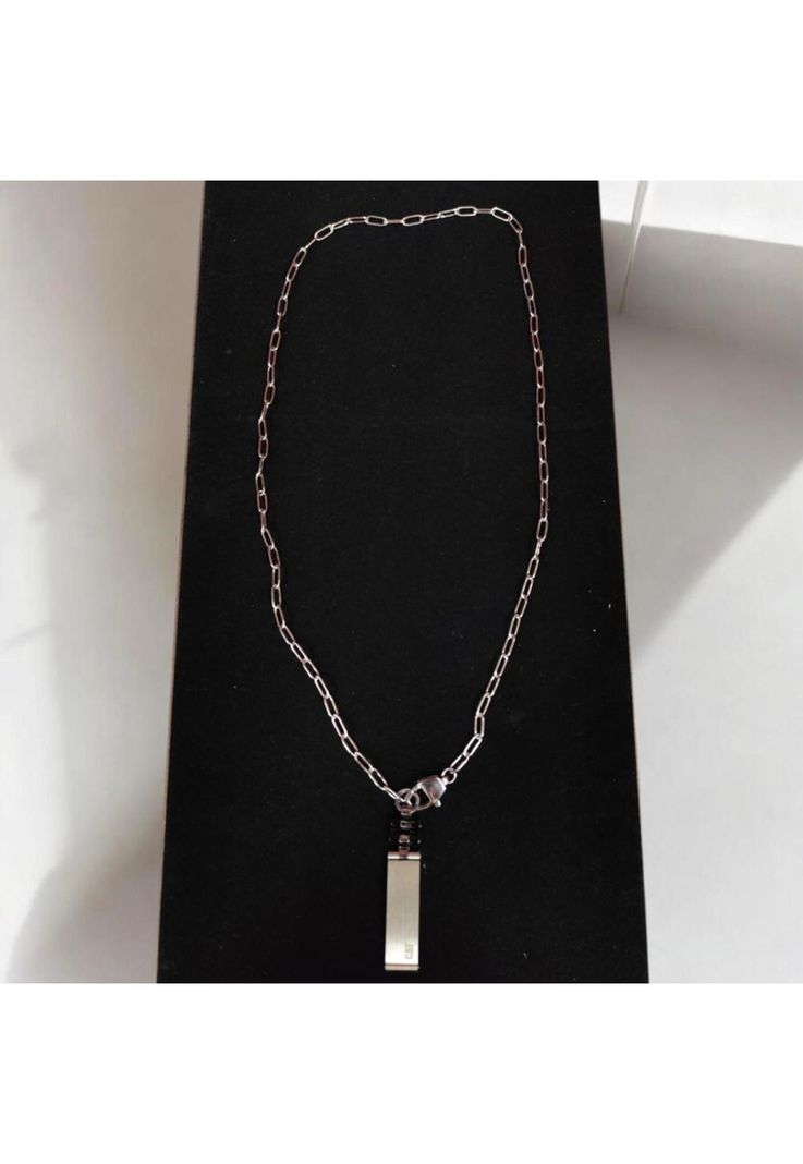 Cadena de Hombre Cat J019N00122 Plateado-1