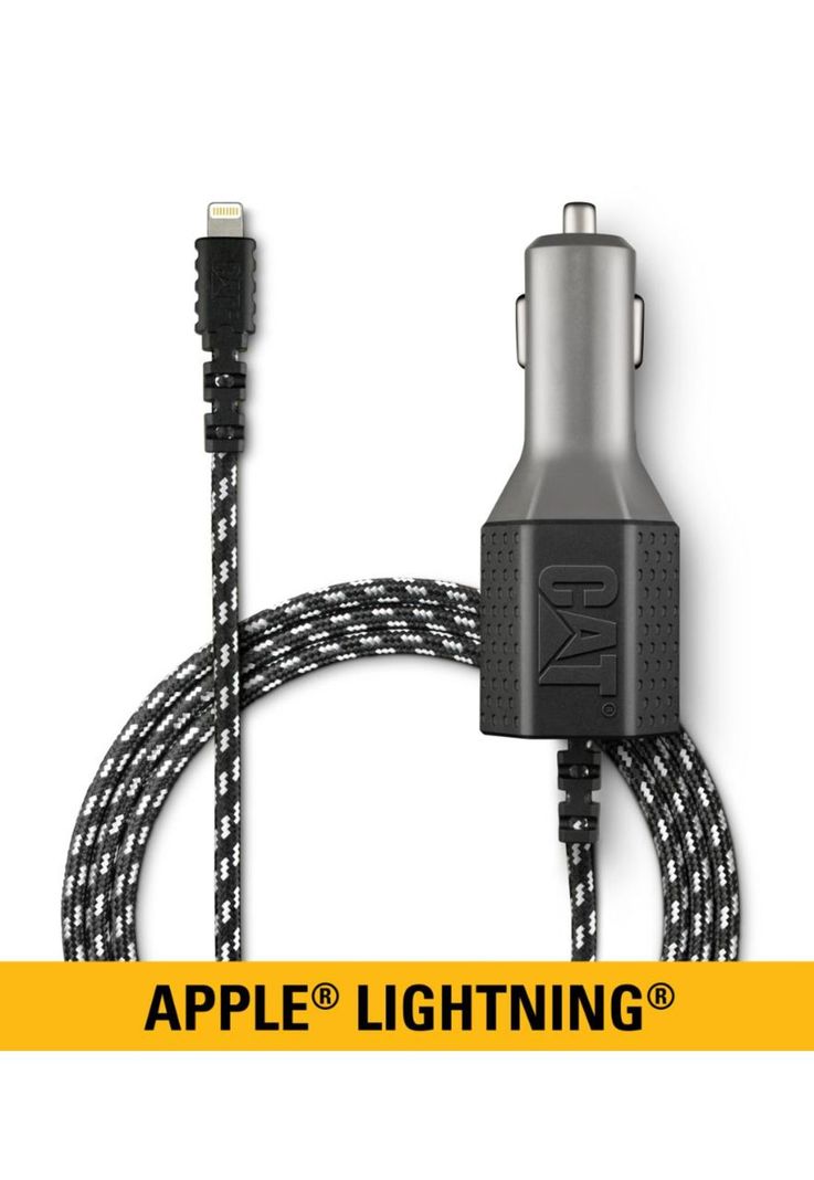 CARGADOR PARA AUTO CAT DOBLE APPLE LIGHTNING 4.8A-1