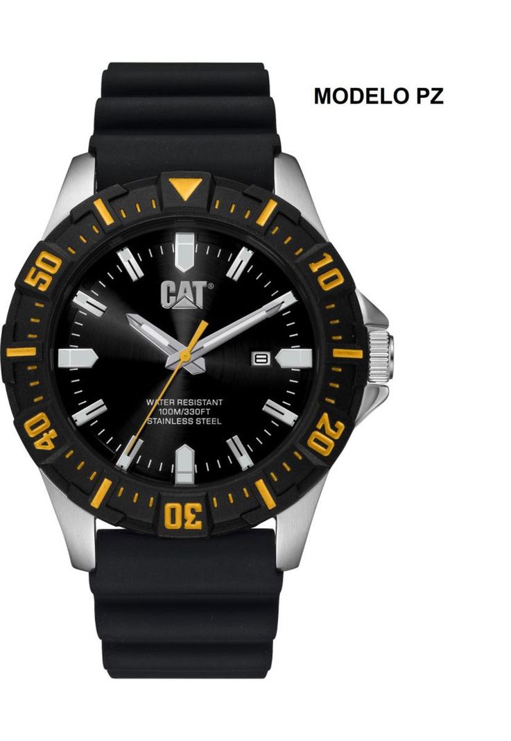 CORREA PULSERA CAT HOMBRE PZ-21 Negro-2