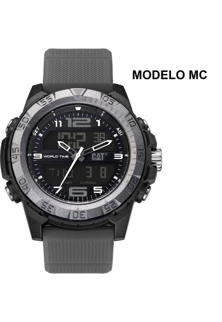 CORREA PULSERA CAT HOMBRE MC GRIS-2