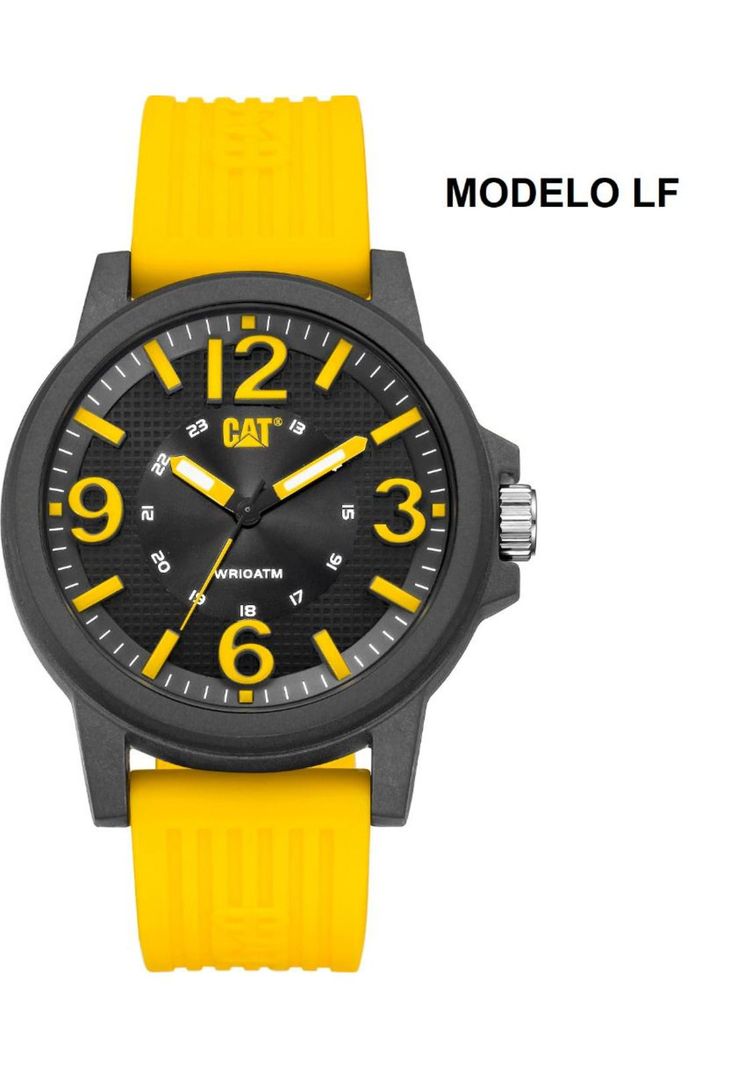 CORREA PULSERA CAT HOMBRE LF-27 Amarillo-2