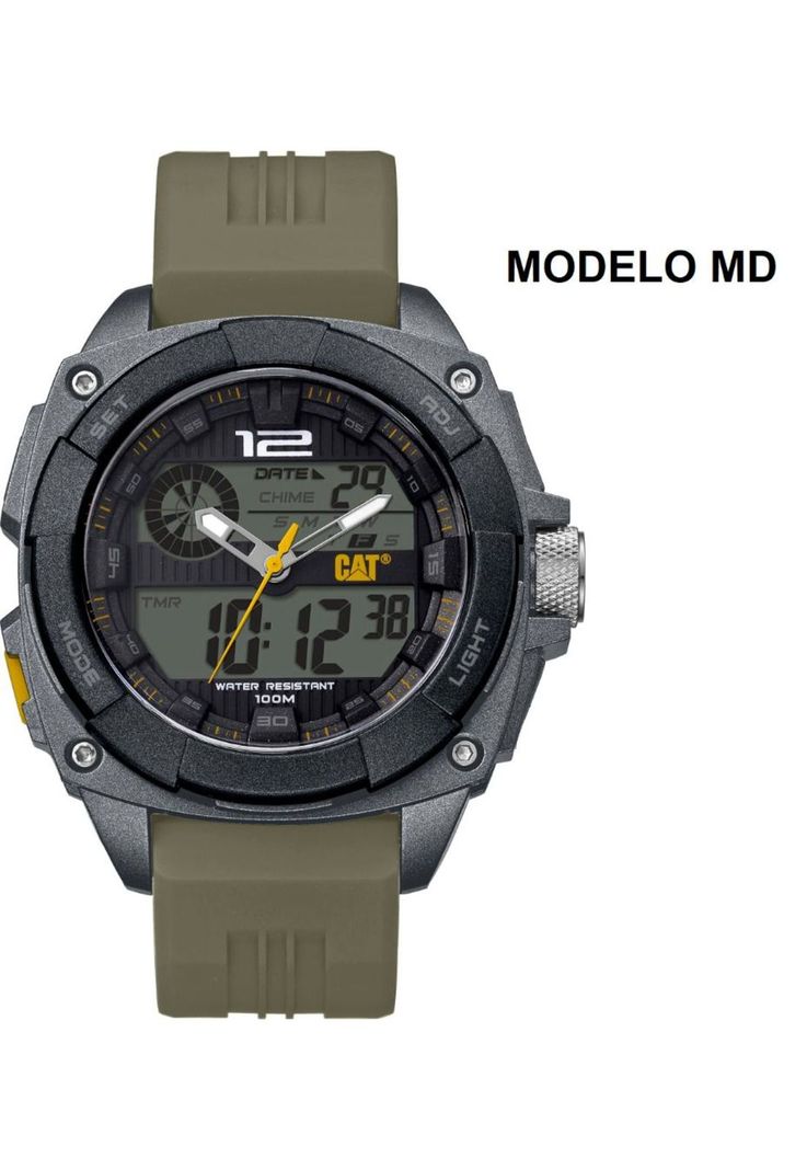 CORREA PULSERA CAT HOMBRE MD VERDE-2