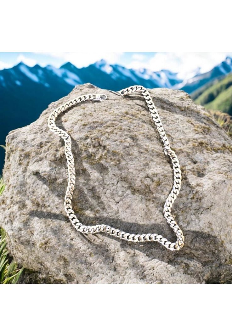 Cadena de Hombre Cat J016N00222 Plateado-3