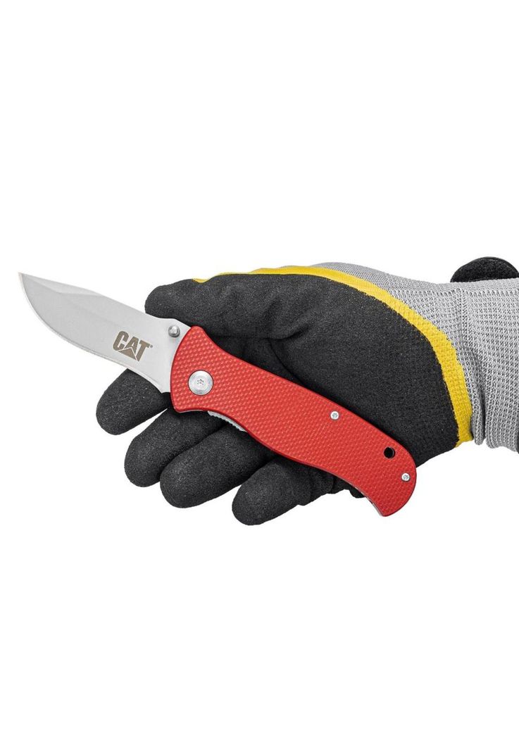 CUCHILLO NAVAJA PLEGABLE CAT 980125 PUNTA CURVA-5