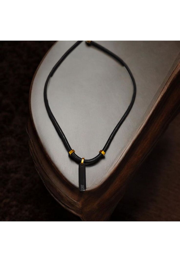 Cadena de Hombre Cat J005N10111 Negro-1