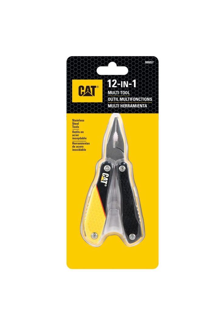 MULTIHERRAMIENTA CAT 12 EN 1 980057 MULTITOOLS Negro