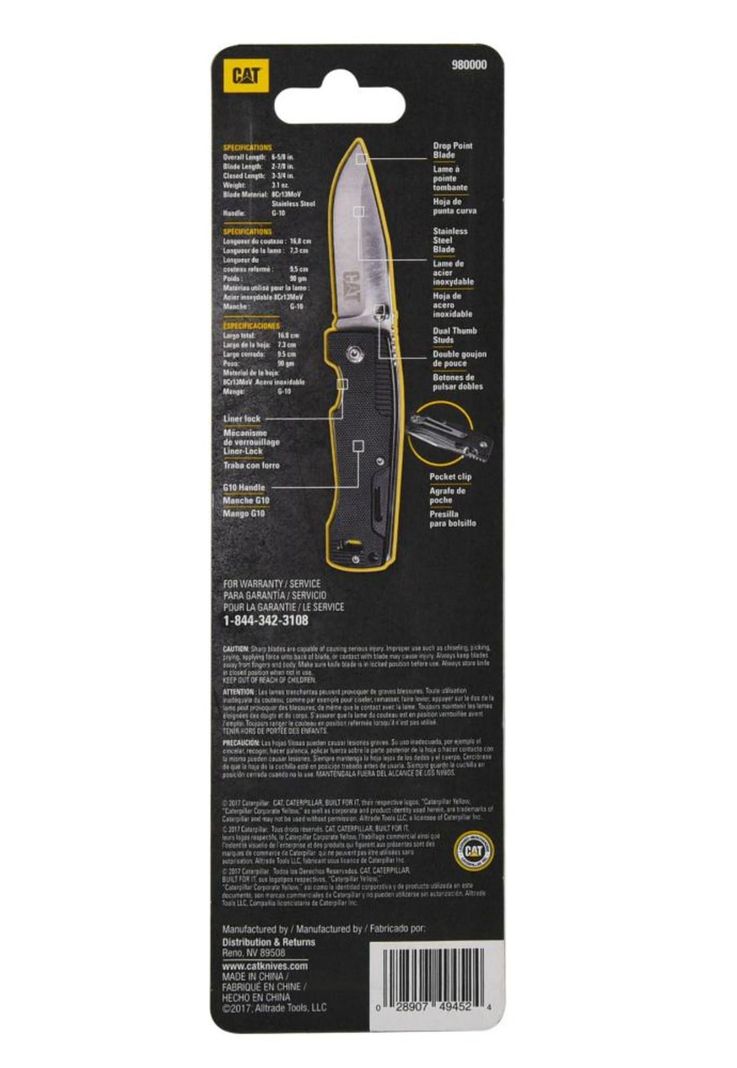 CUCHILLO NAVAJA PLEGABLE CAT 980000 PUNTA CURVA-3