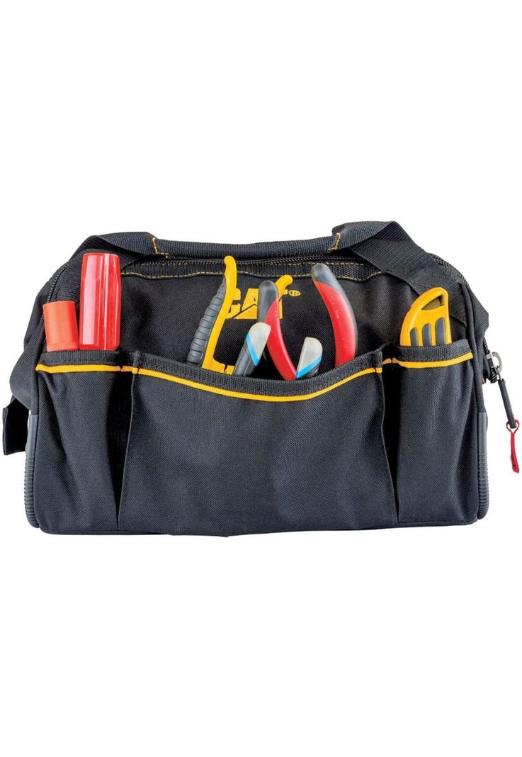BOLSO PARA HERRAMIENTAS CAT 41 CM  18 BOLSILLOS-3