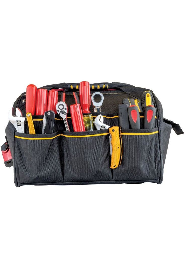 BOLSO PARA HERRAMIENTAS CAT 41 CM  18 BOLSILLOS-6