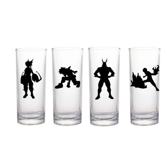 Set Vasos Altos Anime Boku No H.- My Hero A.-0