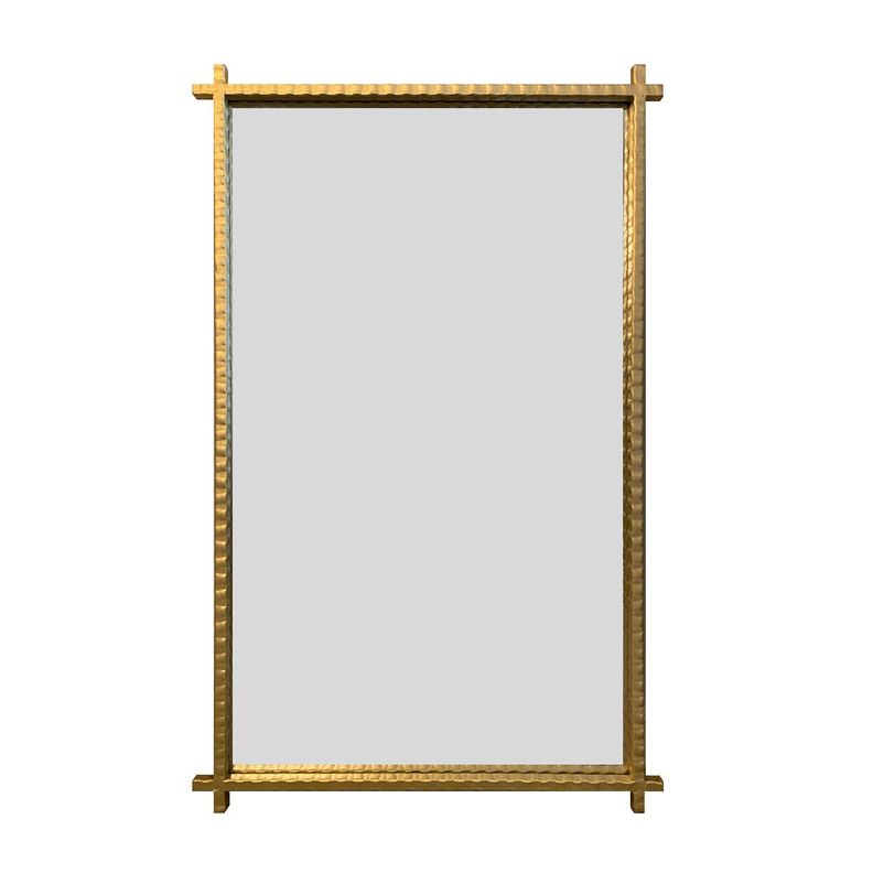 Espejo Rectangular Dorado 80 x 50 cm-0
