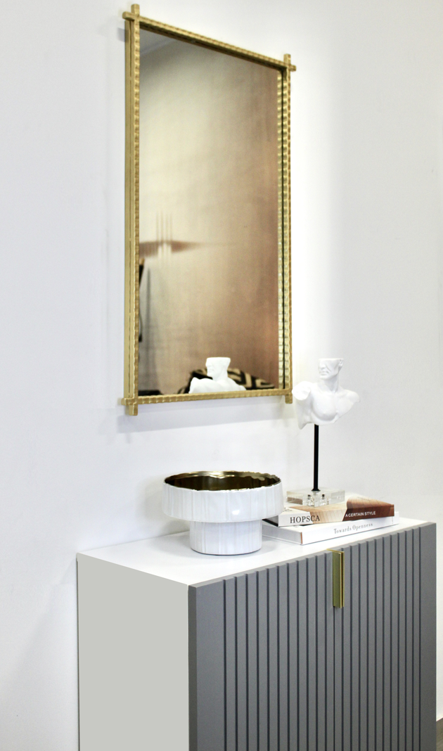 Espejo Rectangular Dorado 80 x 50 cm-1
