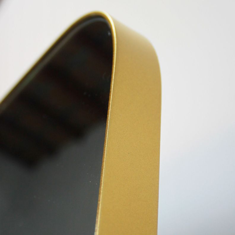 Espejo Rectangular Dorado 167x52 cm con Soporte-5