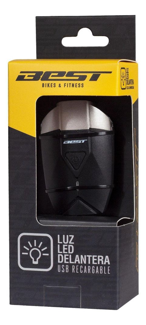 Luz Blanca Led Best De Foco Delantero Recargable Usb-0