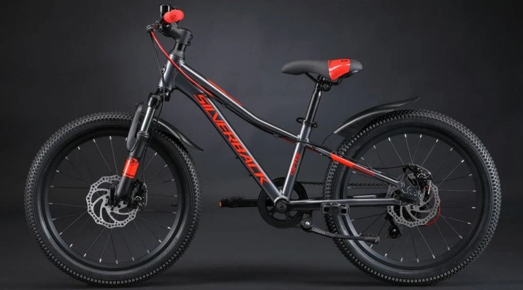 Bicicleta Infantil Silverback Spyke Aro 20 Negra-2