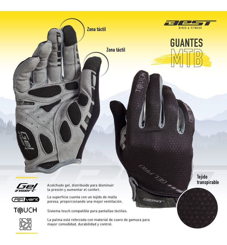 Guantes De Ciclismo Best Largo Mujer-8