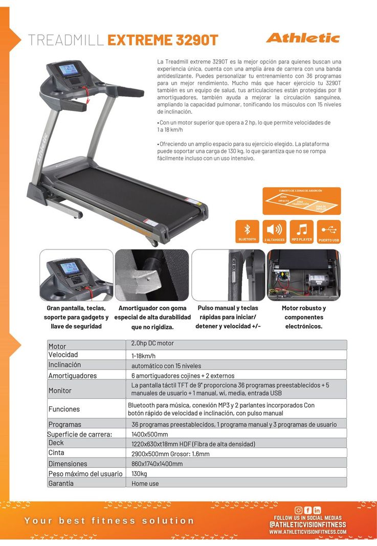 TROTADORA ATHLETIC EXTREME 3290T 220V-6