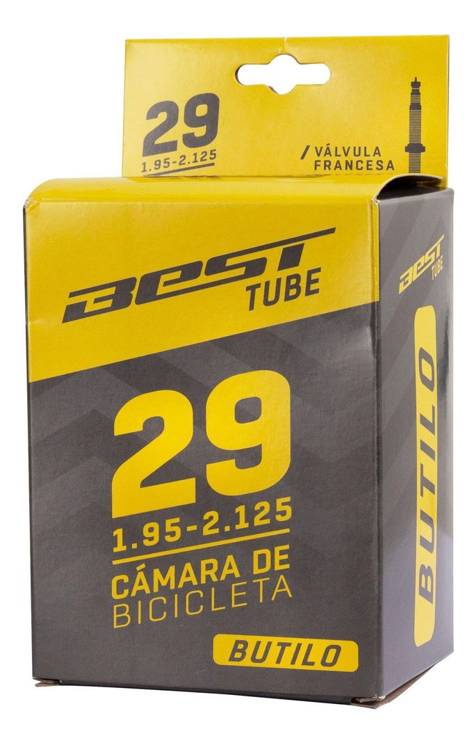 Cámara Bicicleta Best Aro 29 X 2.125 Butilo Valvula Francesa-0
