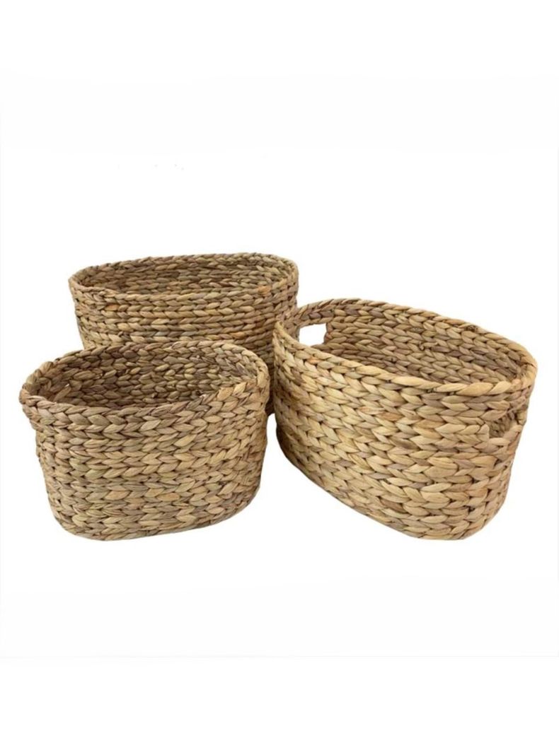 Canasto fibra trenzas pequeño 30x20x20 cms-1
