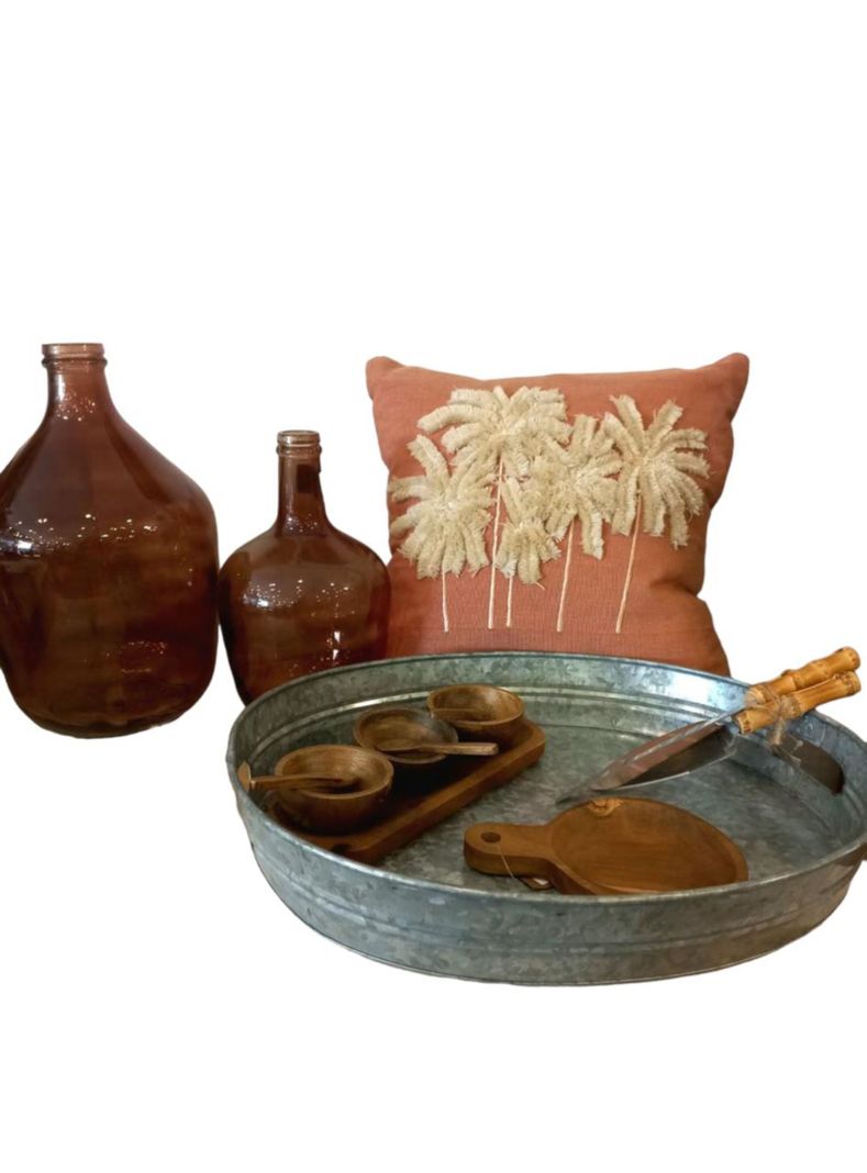 Bandeja galvanizada ovalada 50x40x8,5 cms-4