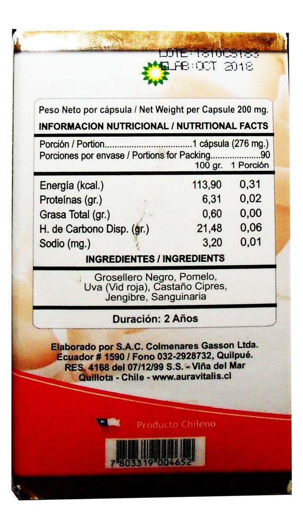 AURA VITALIS VENOX 90 CAPSULAS-2