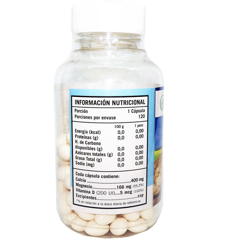 2 X NATURAL FARM CALCIO + MAGNESIO + VITAMINA D 600 MG 120 CAPS-1