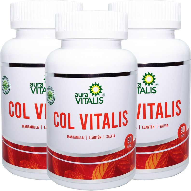 3 X AURA VITALIS COLON VITALIS 215MG 90 CAPSULAS -0
