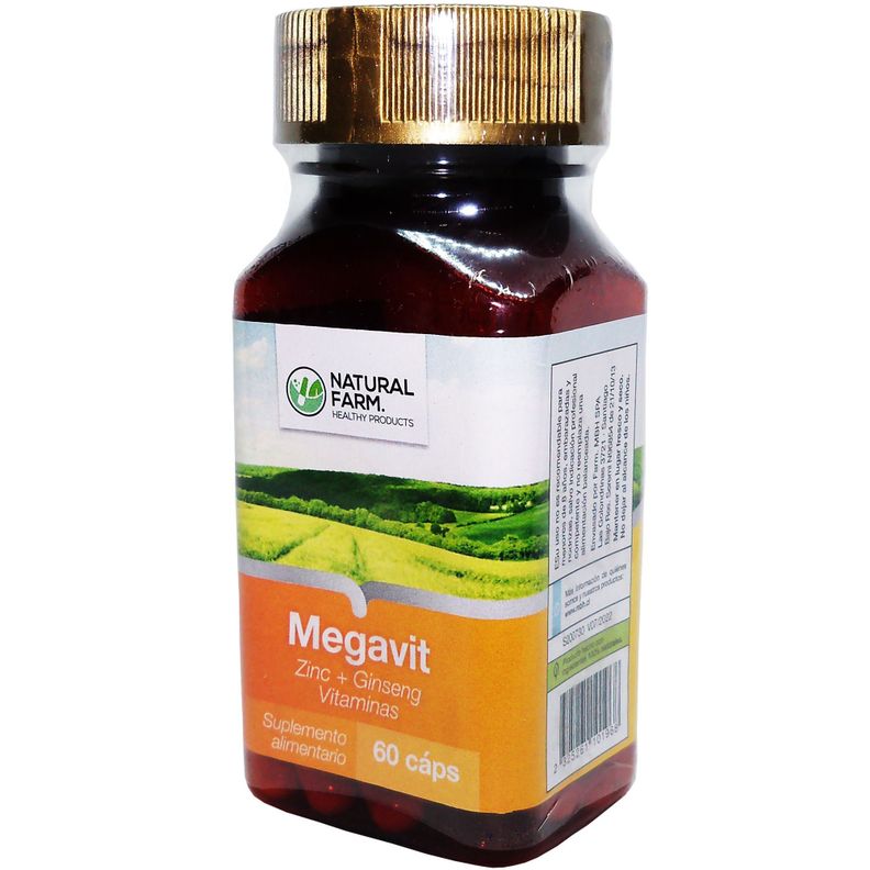 NATURAL FARM MEGAVIT 500 MG 60 CAPS Blanco