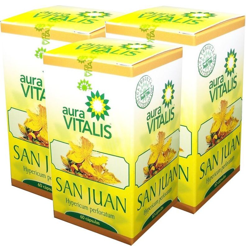 3 X AURA VITALIS HIERBA DE SAN JUAN 343 MG 60 CAPSULAS-0
