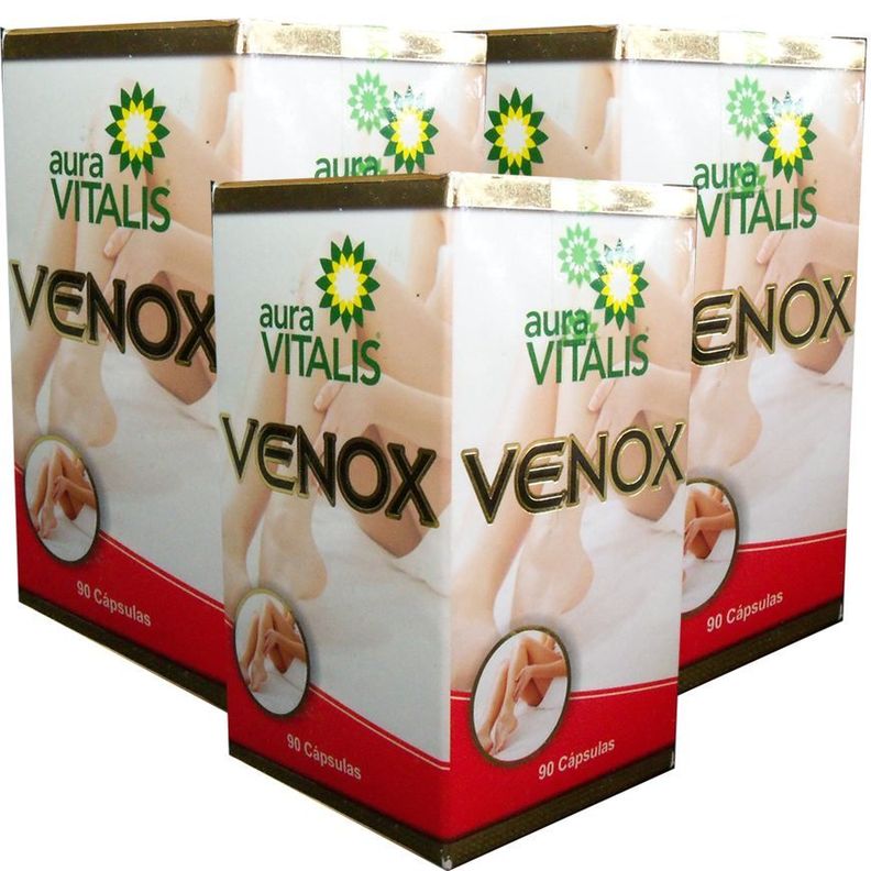 3 X AURA VITALIS VENOX 90 CAPSULAS-0
